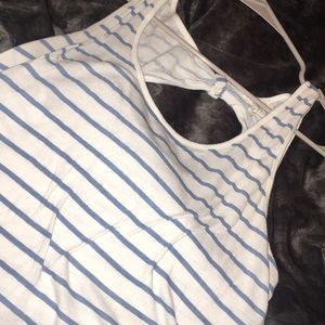 Striped tank with bow in back